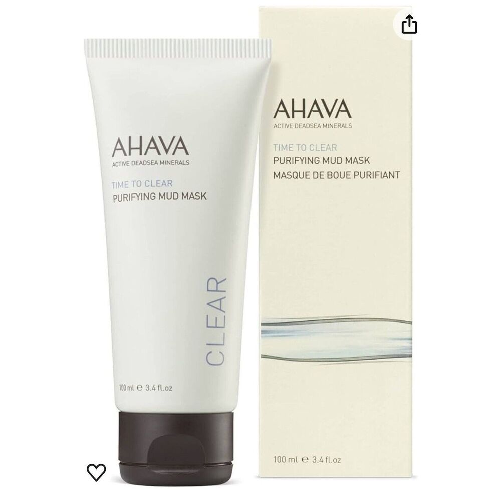 AHAVA Time To Clear Purifying Mud Mask 100 ml 3.4fl oz Dead Sea Mineral‎ Mud $37